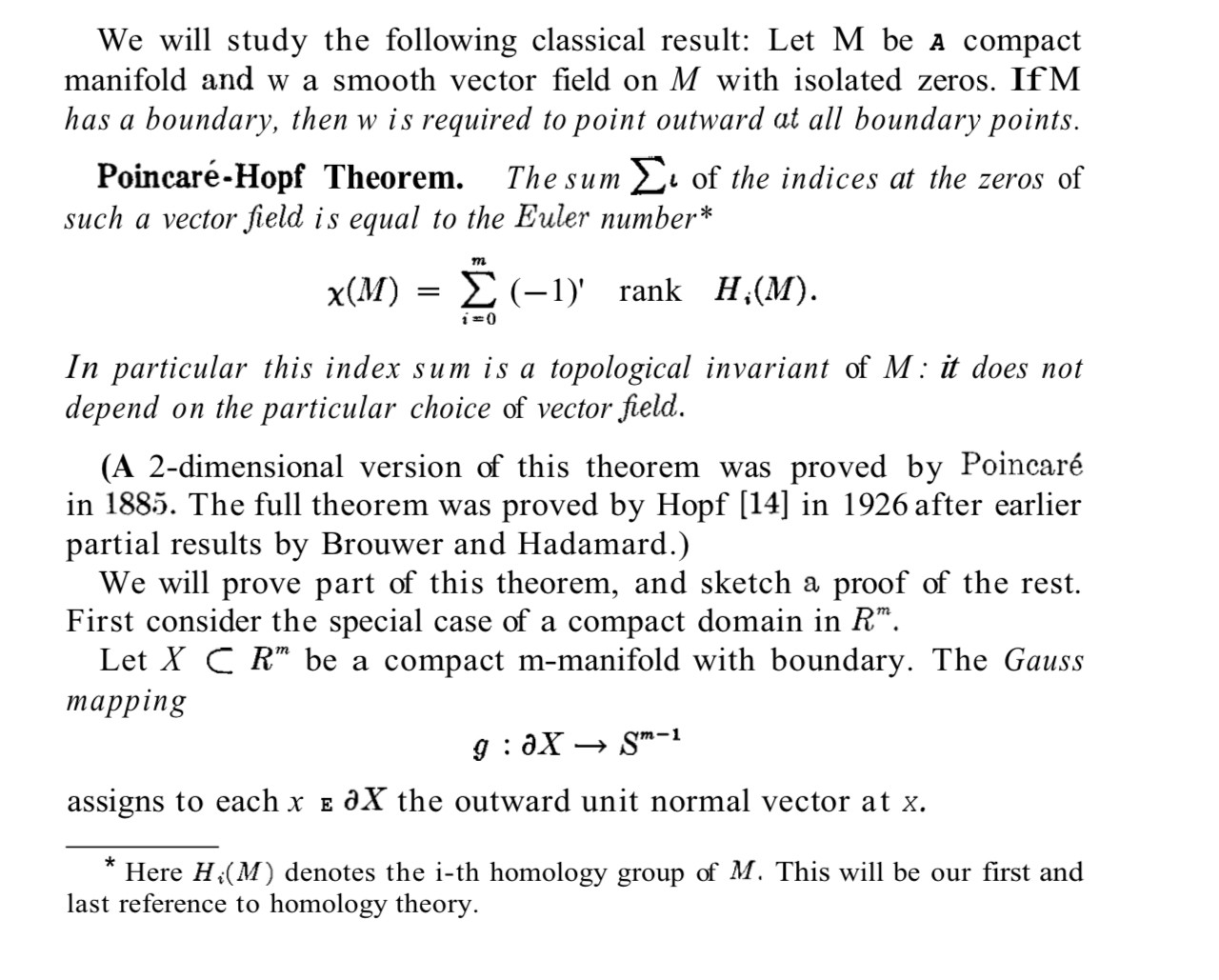 Poincaré-Hopf Theorem