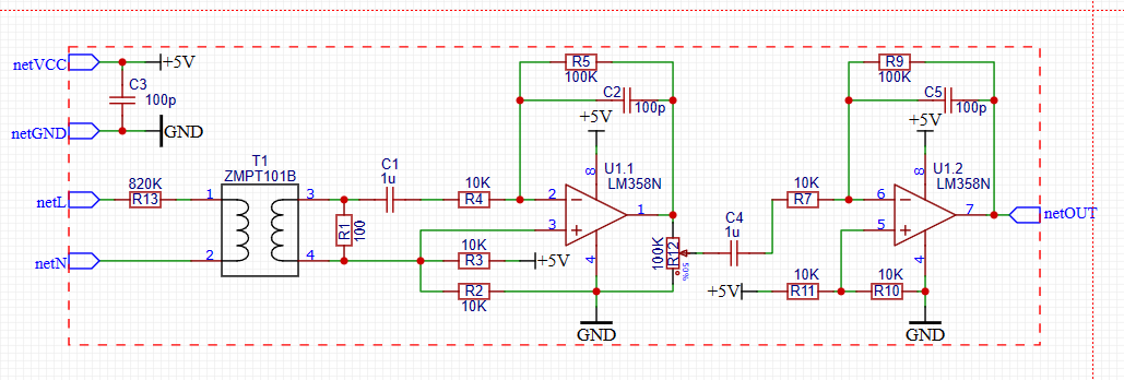 ZMPT101B Circuit