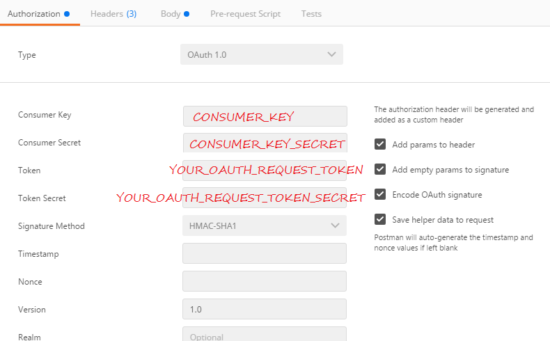 Sign Using Rest Endpoint