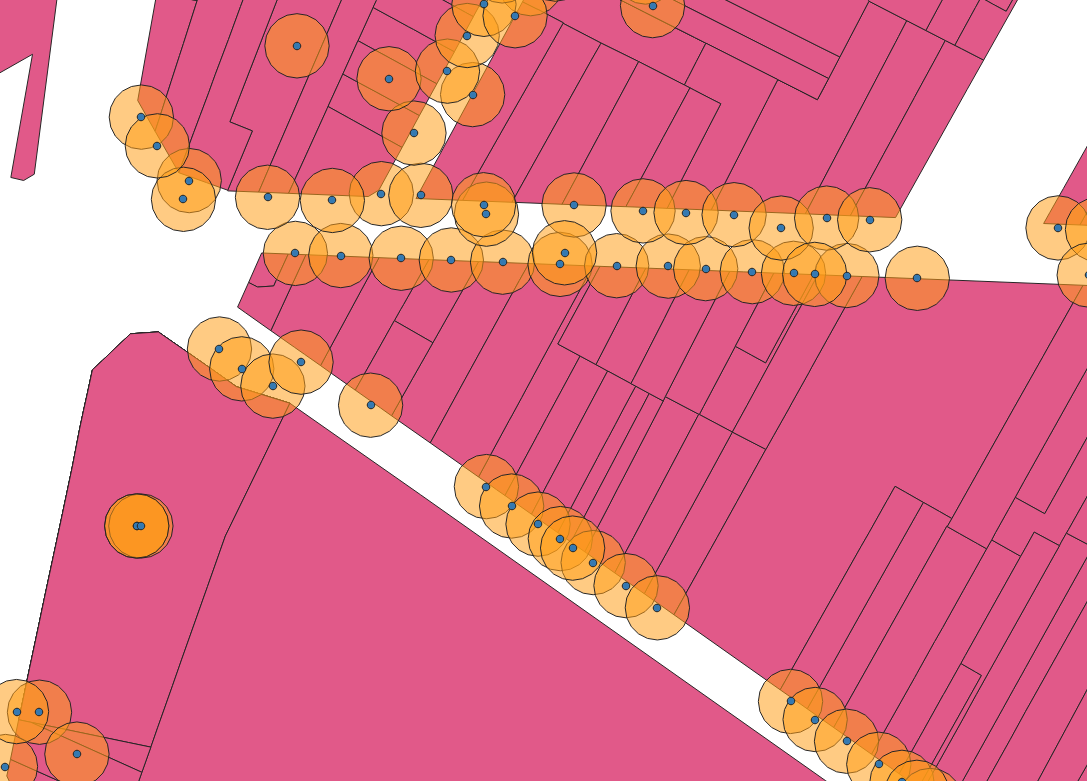 buffered address points