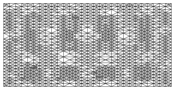 mesh lines from density plot