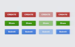 Meanings of color in google buttons