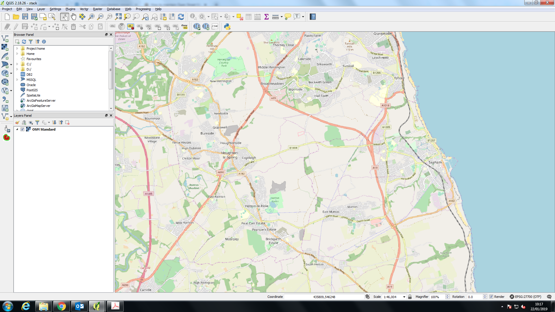 Screenshot 1: map view