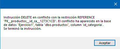 Advertencia al presionar el boton de eliminar en c#