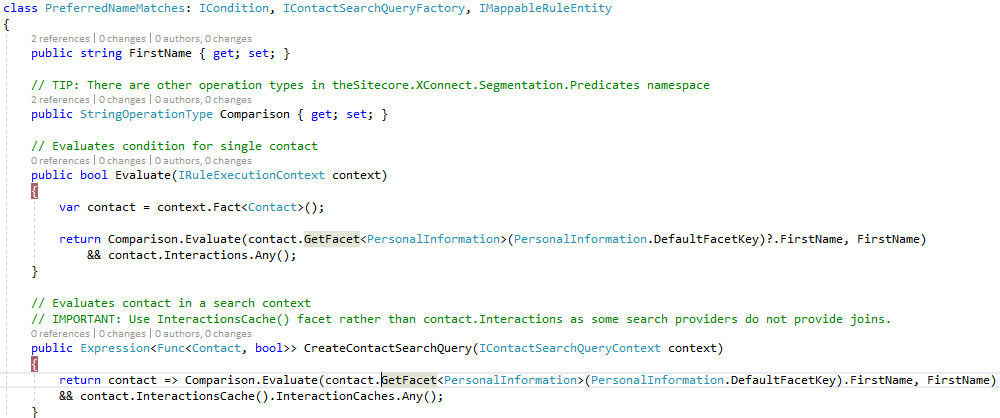 Custom Predicate class code