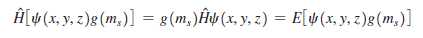 the Hamiltonian operation