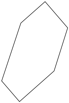 Belt polygon with 6 sides.