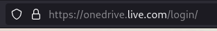 Example address bar for live.com login