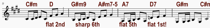 more alterations in backing chords