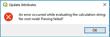 No Root Node! Parsing Failed?