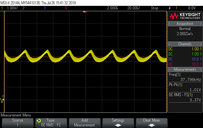 low input voltage (<10 mV)