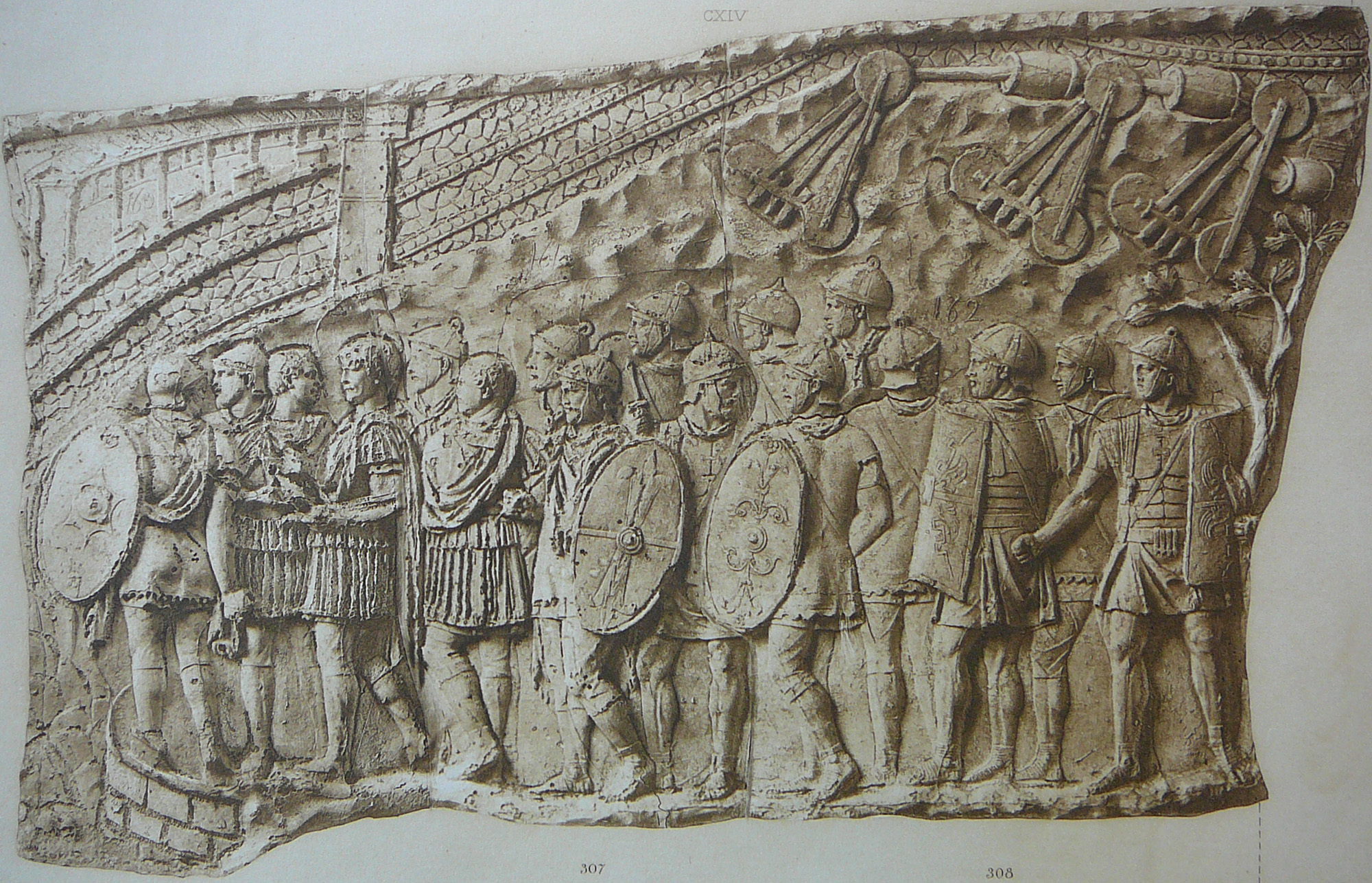 Section of Trajan's column