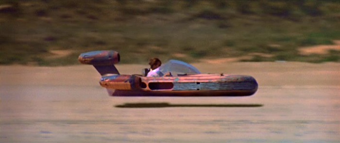 An image of Luke's landspeeder from A New Hope