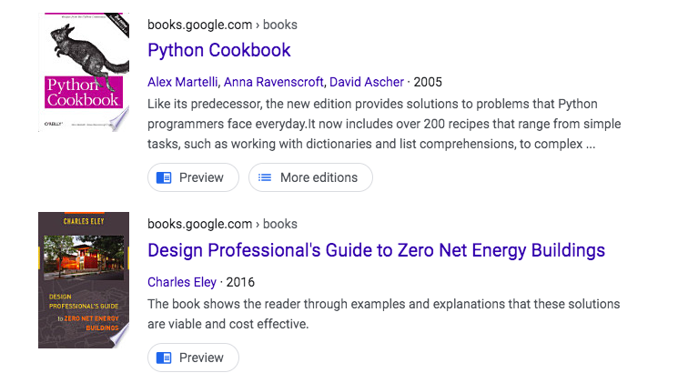 Python Cookbook & Design Professional's Guide to Zero Net Energy Buildings