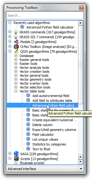 QGIS Processing Toolbox