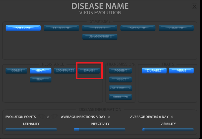 Drug resist location