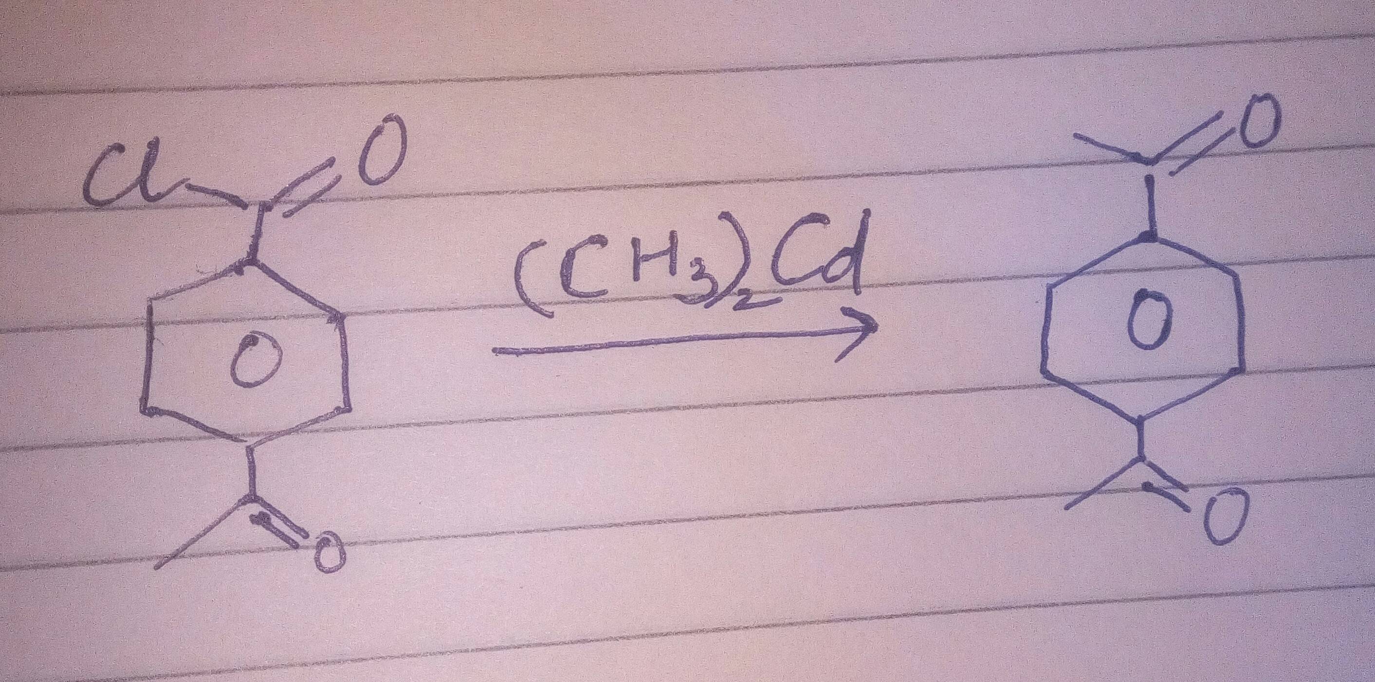 A reaction of organocadmium