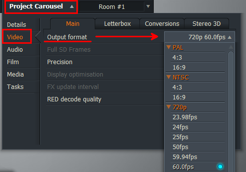 Change output format