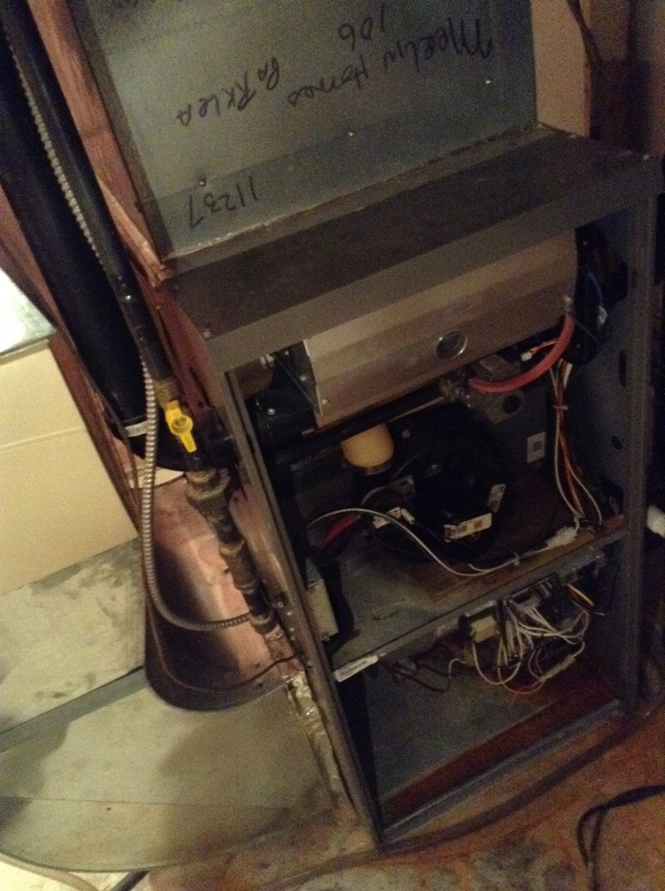 furnace without cover