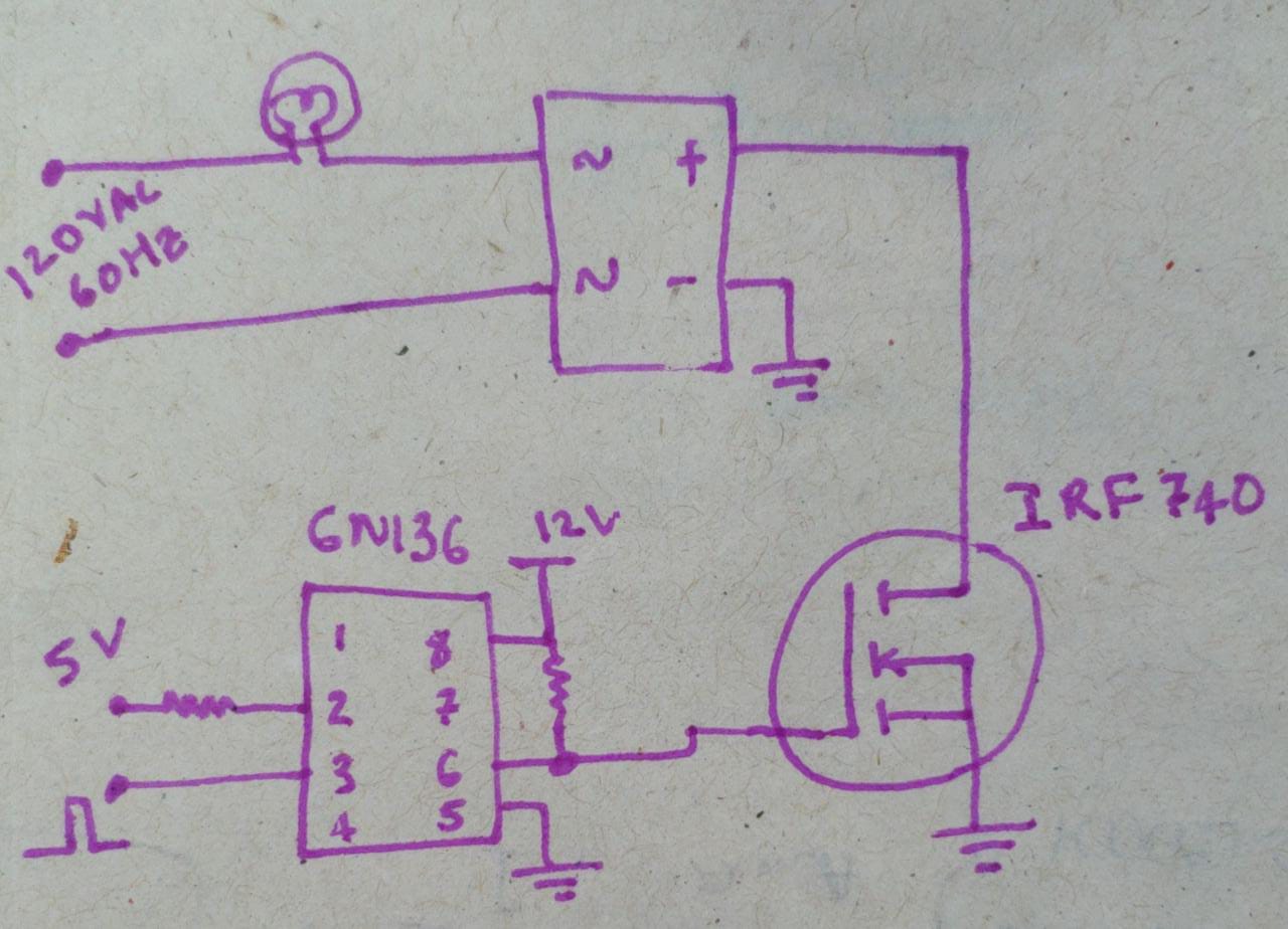 Resistive load to AC chopper