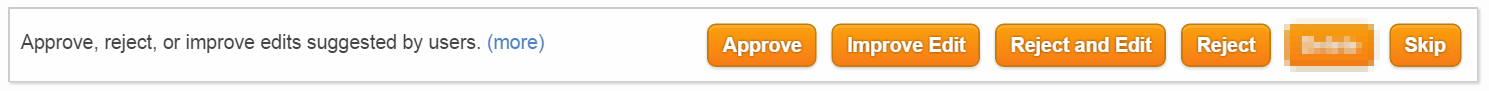 actions available in the suggested edits review queue