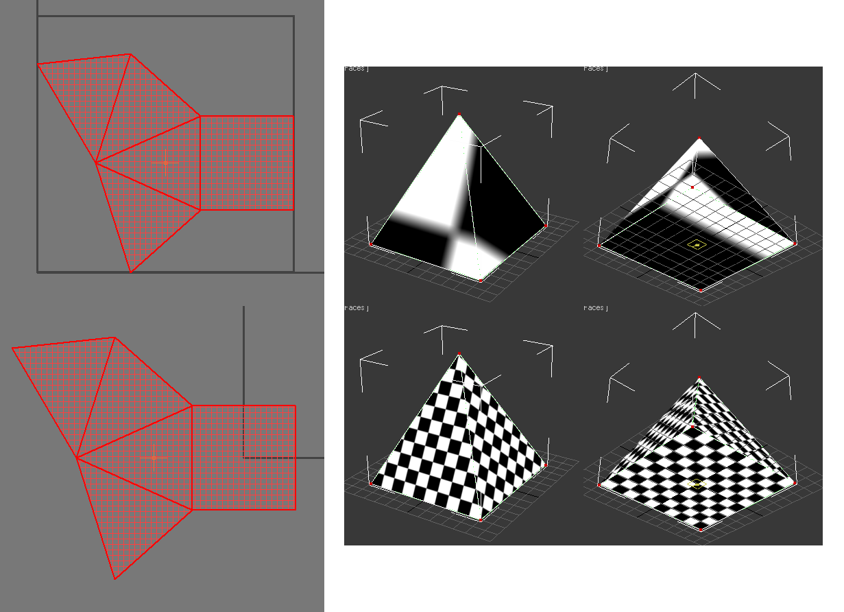 3ds max unfold UV mapping with and without normalize enabled