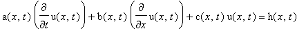 pde methods of characterictis