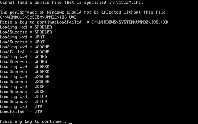 LoadFailed = VTD