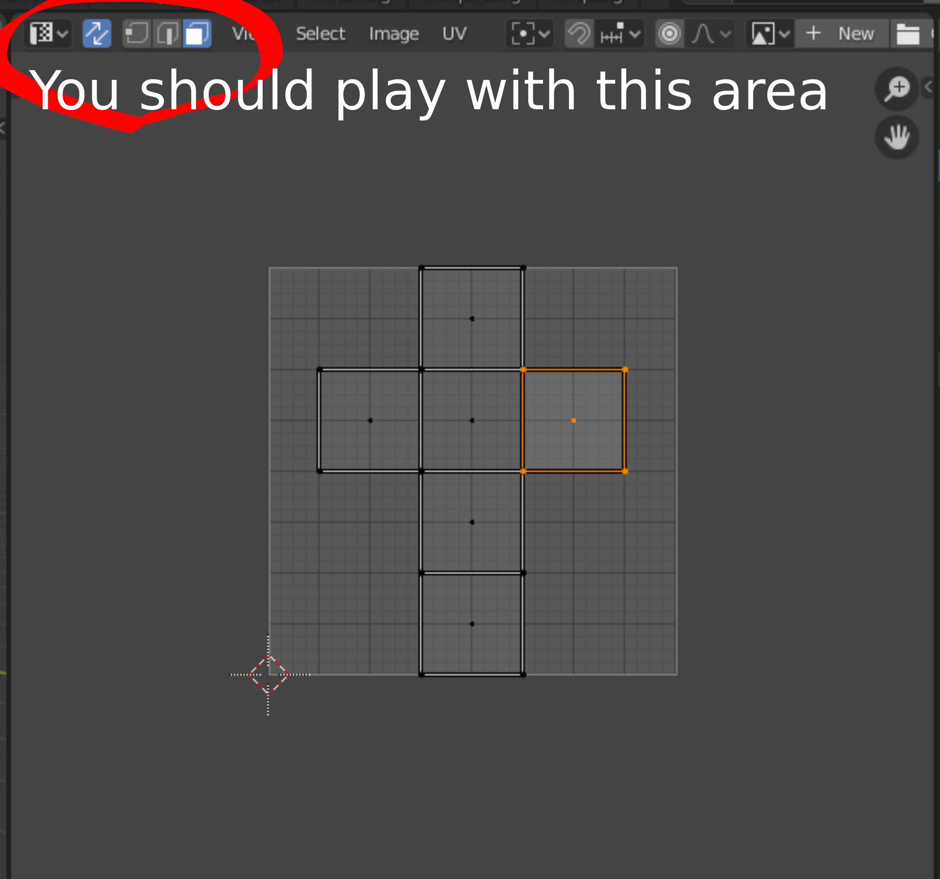 Play with the options in marked area