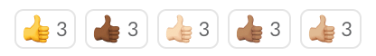 images with multiple thumbs up emojis of different color