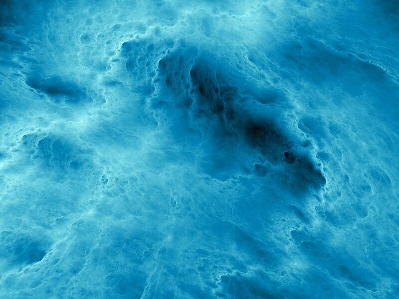 A blue fractal space