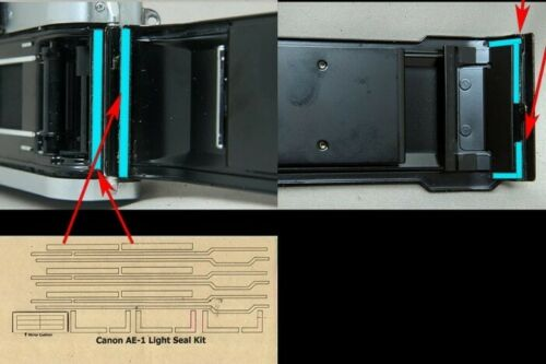 image showing location of light seals and a light seal kit