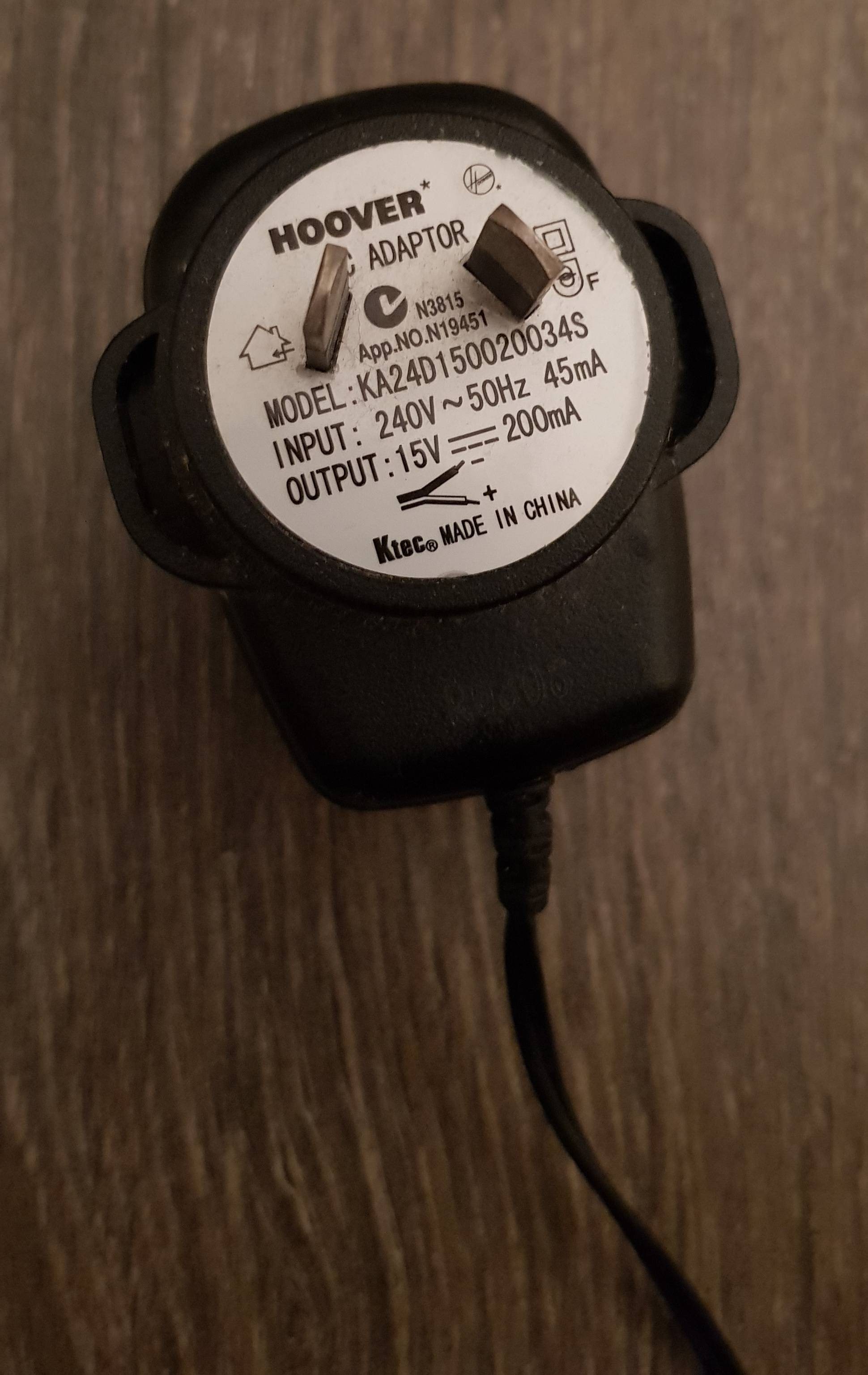 AC adaptor with "ears" 