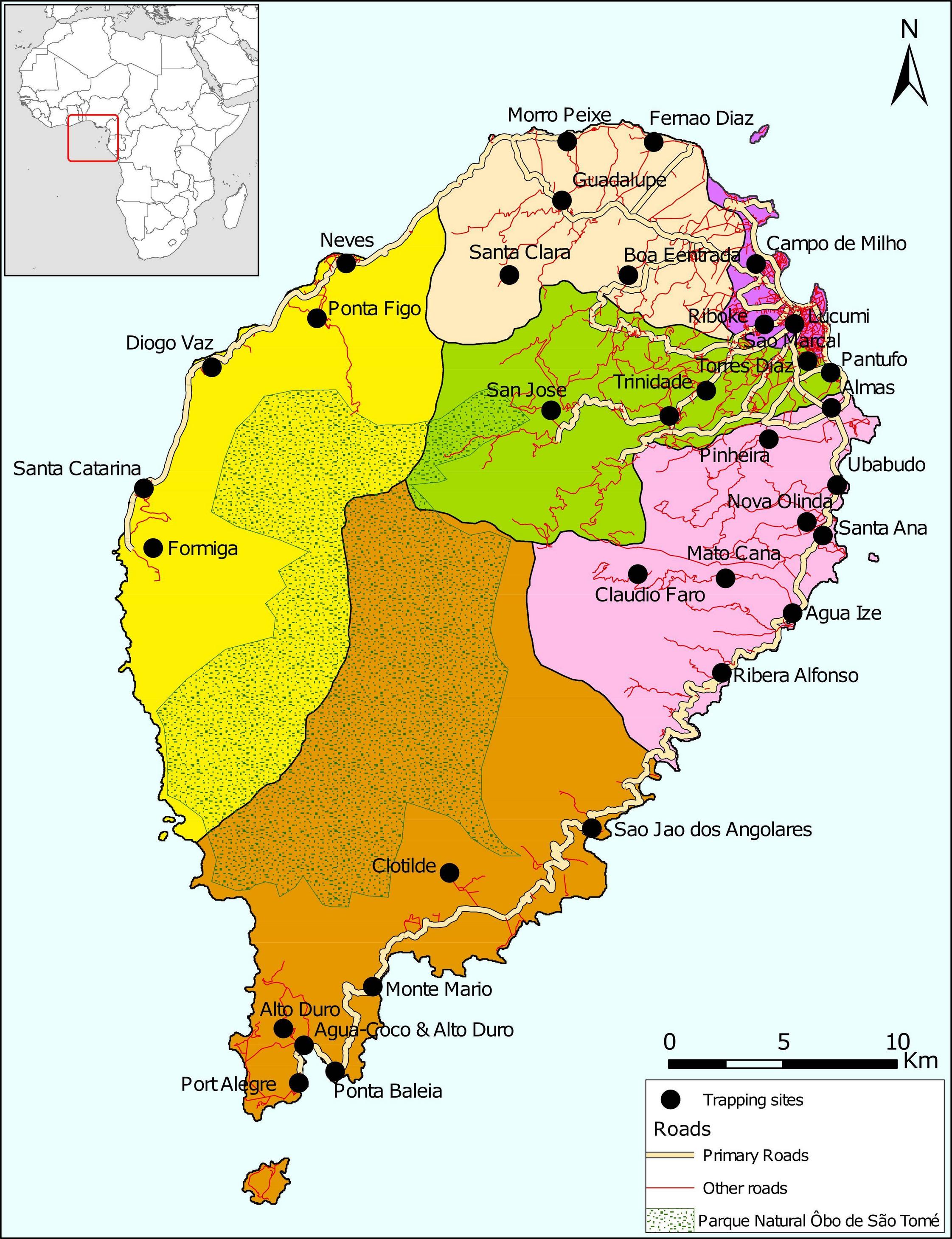 São Tomé island with layers from unknown source