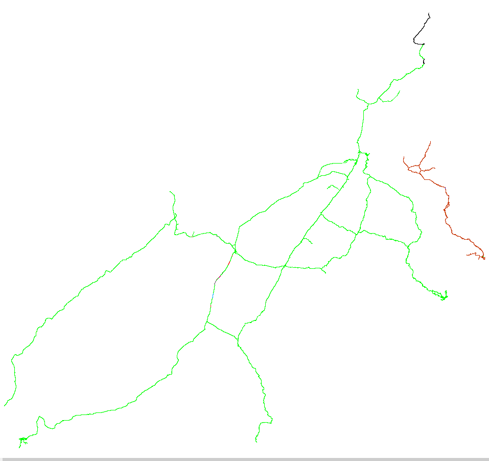 Image showing disconnected regions in different colours