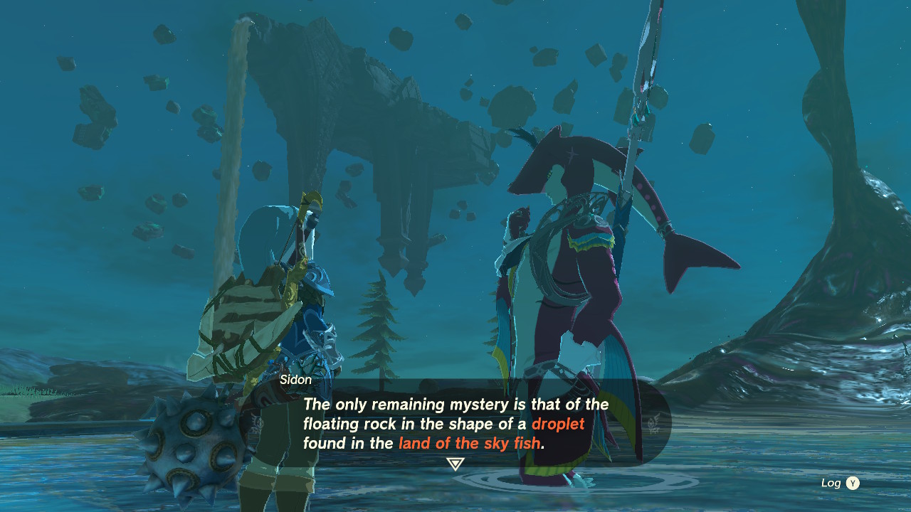 Sidon asking about a sky fish