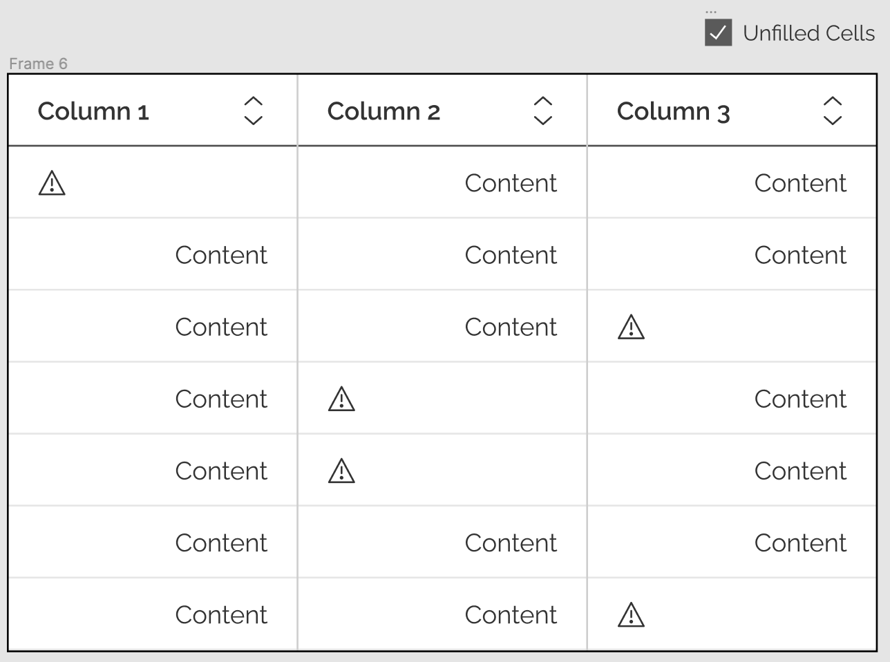 Table example