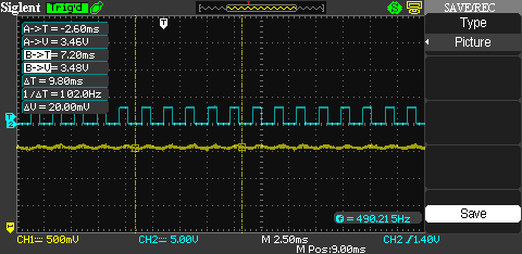 PWM 40% duty cycle