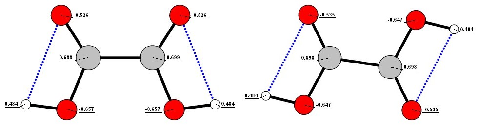 charges of oxalic acid