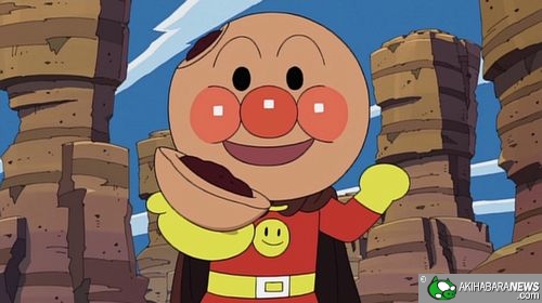 Anpanman offers some of his head up as a snack~