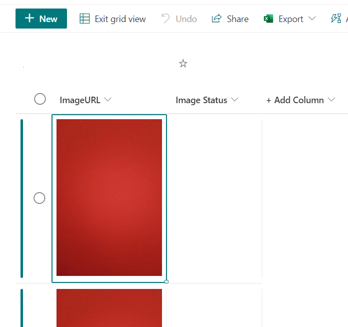 inside edit grid view