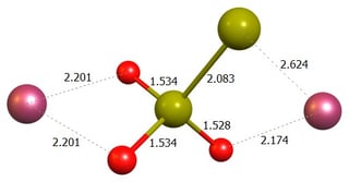 molecular structure of disodium thiosulfate