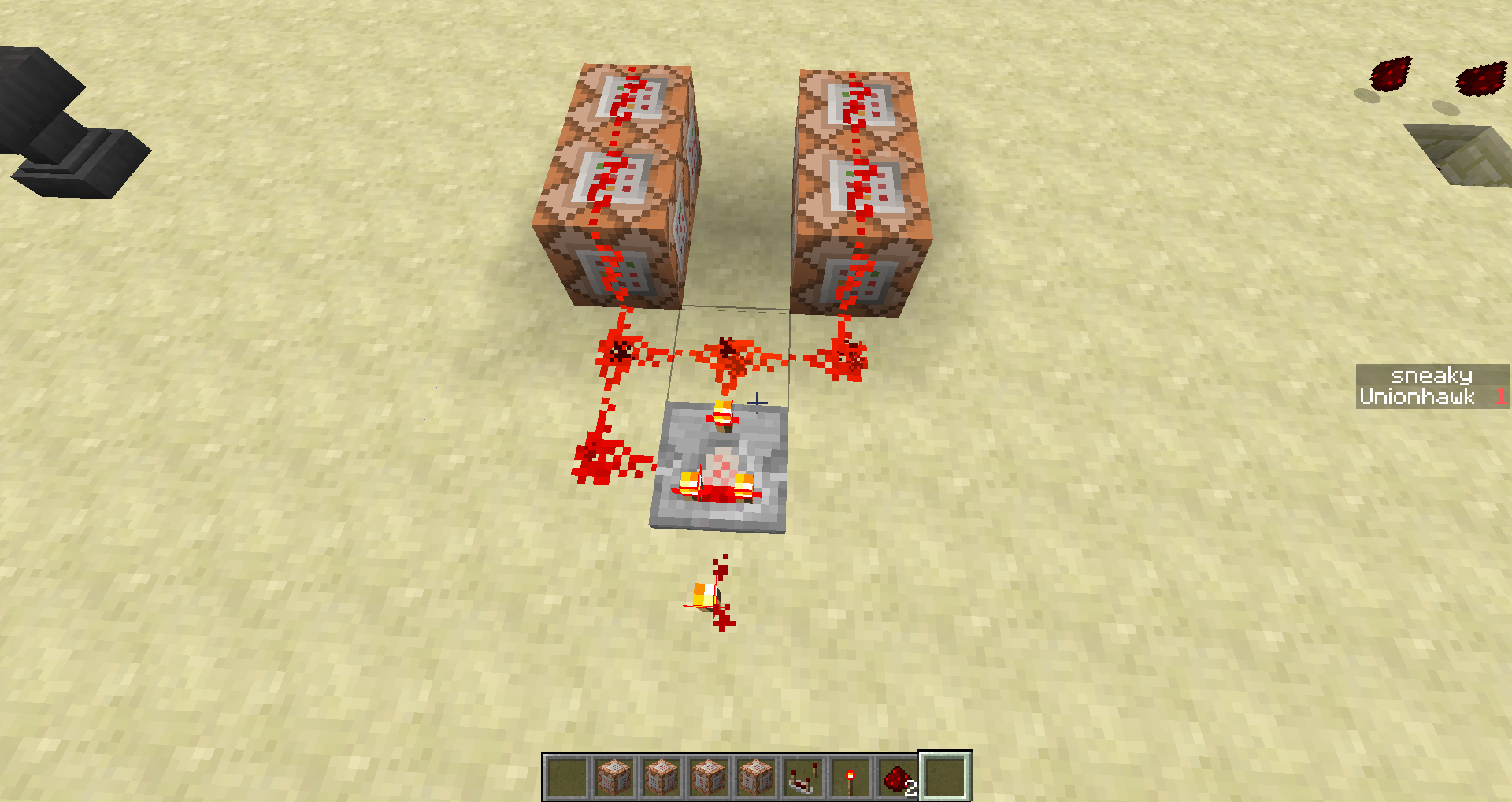 Command block setup