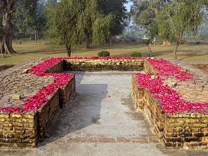 Mulagandhakuti. The remains of Buddha's hut in Jetavana Monastery.