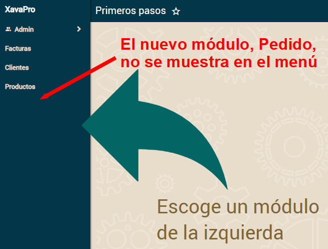 Nuevo módulo no se muestra en el menú
