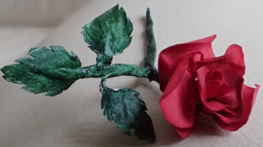 Small rose - painted