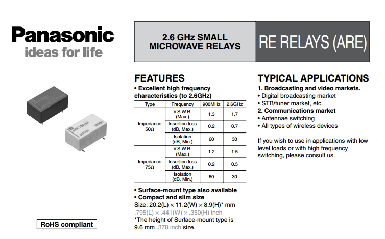 50ohm relay