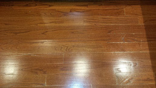 Red Oak Hardwood floor wear and tear 2