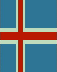 Icelandic flag as output by terminal