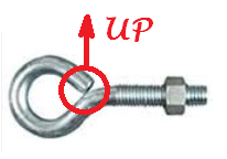 bent eye bolt